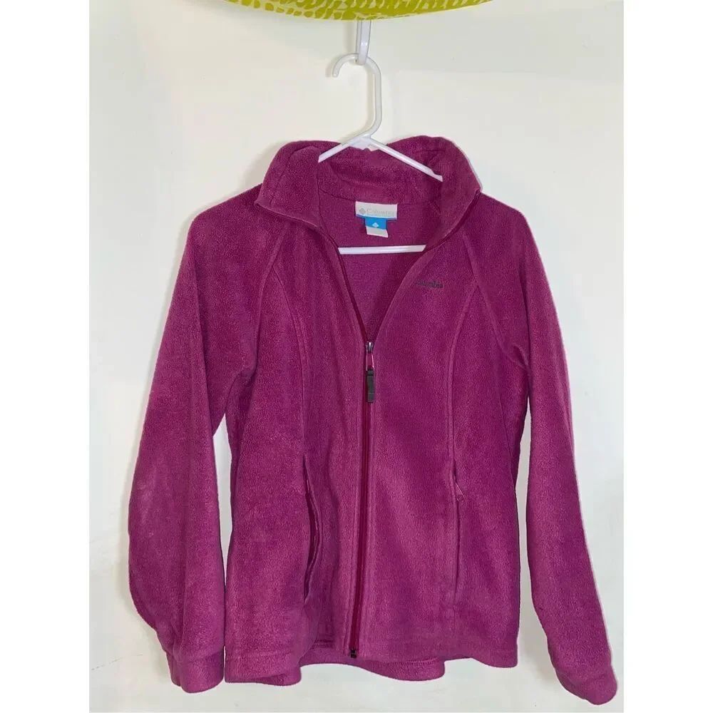 Columbia Kids size 14/16 magenta full zip up jacket